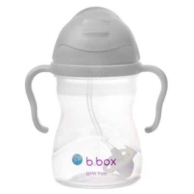 Image of b.box Learning Cup for Every Angle Flip Top, Heavy Straw, Handle, Leak Proof BPA Free &amp; Dishwasher from 6 m 240 ml