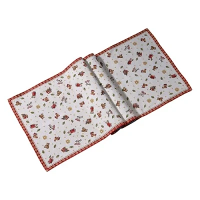 Image of Villeroy &amp; Boch Toy&#039;s Delight Gobelin Runner x L, Red/Multicoloured, 49 143 cm, Cotton, One Size