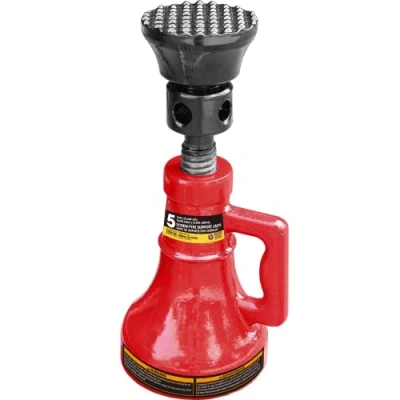 Image of BIG RED 5 Ton (10,000 LBs) Torin Professional Car Support Screw Jack for House Construction Bridge Stabilization, Red, ASJ05R