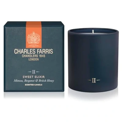 Image of Charles Farris Luxury Scented Candle Mimosa, Bergamot &amp; British Honey 50+ Hours Burn Time Artisan Hand Finished Glass Jar, Made in England (Sweet Elixir)