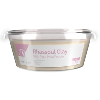 Image of Fatima&#039;s Garden Rhassoul with Rose Petals Soothing Face &amp; Hair Mask, 150g