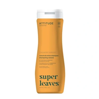 Image of ATTITUDE Volume And Shine Hair Shampoo, EWG Verified, For Thin Hair, Naturally Derived Ingredients, Vegan Plant Based, Soy Protein Cranberries, 473 mL