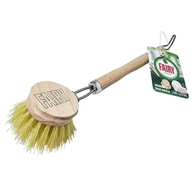 Image of Fairy Original Wooden Washing Up Dish Brush, Single