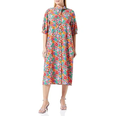 Image of Seidensticker Women&#039;s Regular fit Short Sleeved Blouse Dress, Pink, 8