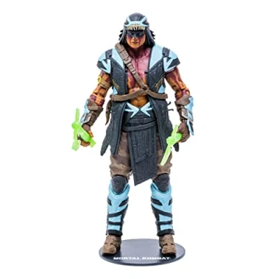 Image of McFarlane Toys, 7 inch Nightwolf Mortal Kombat 11 Figure with 22 Moving Parts, Collectible collectors stand base Ages 14+