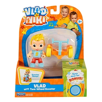 Image of BANDAI Vlad &amp; Niki Play Action Figure Everyday Articulated Figurine with Accessories, Multicolor, P57559