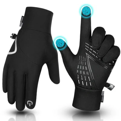 Image of Tmani Thermal Gloves for Men Women Winter Warm Touchscreen Anti Slip Performance Sport Windproof Running Cycling Walking