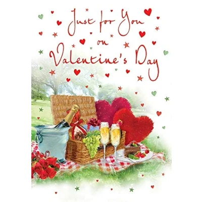 Image of Valentines Card Open 9 x 6 inches Regal Publishing