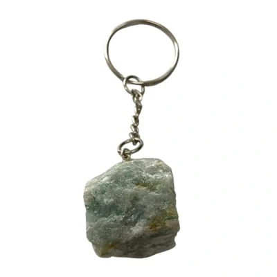 Image of VIE Rough Cut Keychain, 9x3x3cm, Green Aventurine