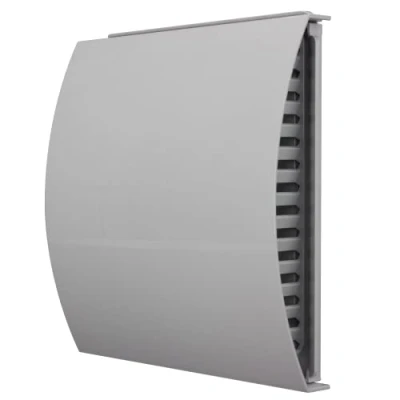 Image of Vents 100 mm Grey Tumble Dryer Air Vent Cover External Wall 4 inch Baffle Grille for Supply Exhaust Single Room Heat Recovery Ventilation Systems