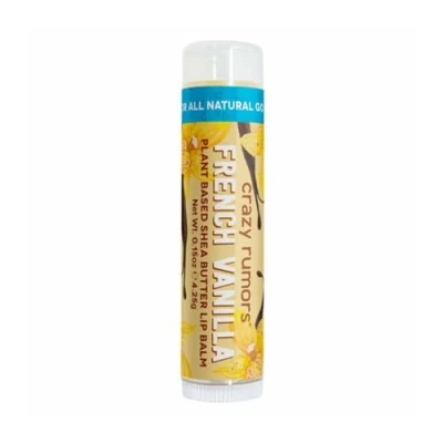 Image of Crazy Rumors French Vanilla Soothing Lip Balm Stick for Dry Lips, 100% Natural and Vegan 4 g