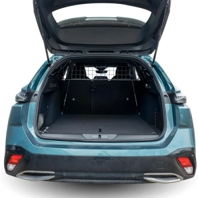 Image of Travall Dog Guard compatible Peugeot 308 SW (2021 Current) Vehicle Specific Boot Tailored Fit Luggage Pet Barrier Separator Heavy Duty Powder Coated Steel