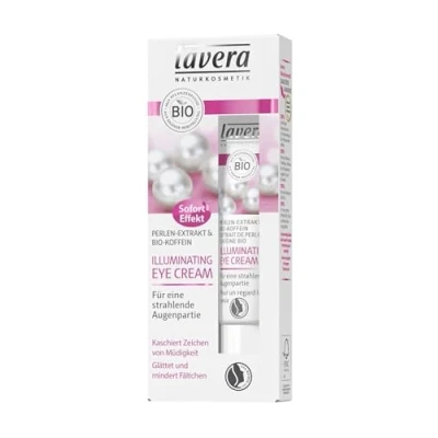 Image of lavera Illuminating Eye Cream Pearl Extract ∙ Smoothes Delicate Skin and Minimizes Fine Lines Organic Care ✔ Natural &amp; Innovative Cosmetics 15ml