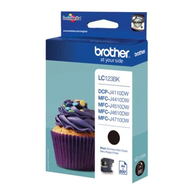 Image of Brother LC123BK Black Ink Cartridge
