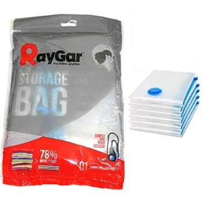Image of RayGar 6 Bags Pack Vacuum Compressed Storage Saving 70 X 50 cm Clothing, Duvets, Bedding, Pillows, Curtains, Travelling New