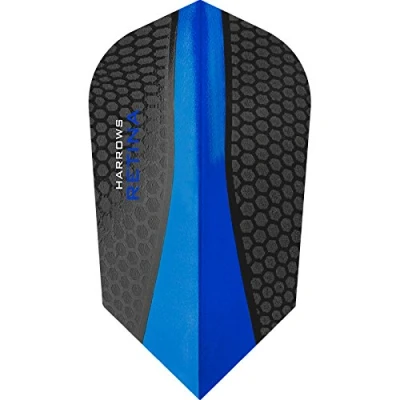 Image of Harrows Retina Dart Flights 100 Micron Extra Strong Slim 10 Sets (30) (Dark Blue)
