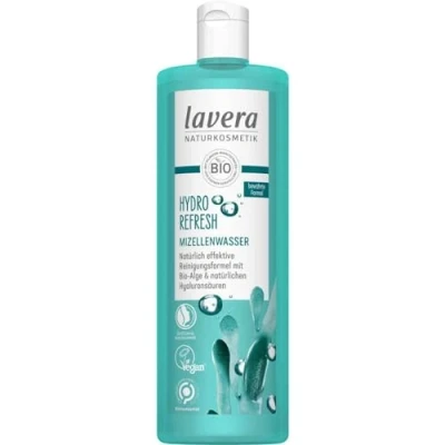 Image of lavera Hydro Sensation micellar water, with organic algae and natural hyaluronic acids, gentle cleaning