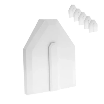 Image of Universal Glazing Bar End Cap Conservatory Roof Rafter Trim White, 5 Pack