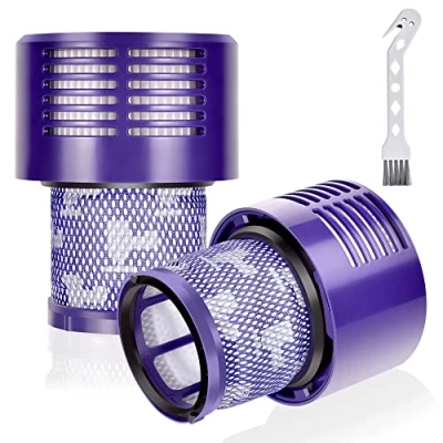 Image of Leadaybetter 2pack Washable Hepa Filter Replacements for Dyson V10 SV12 Cordless Vacuum Cyclone Animal Absolute Total Clean Cleaner, Replace # DY 969082 01