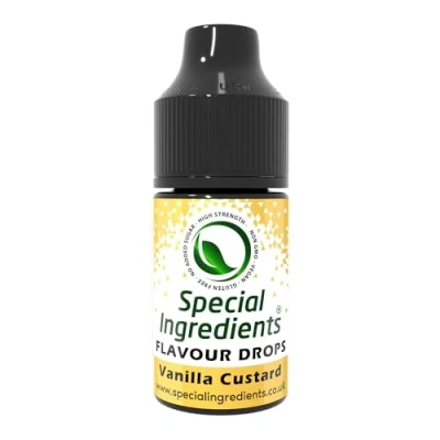 Image of Vanilla Custard Flavour Drop 500ml Highly Concentrated Versatile Food Flavouring Vegan, Non GMO, Gluten Free