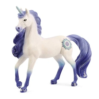 Image of SCHLEICH 70715 Mandala Unicorn Stallion bayala Toy Figurine for children aged 5 12 Years, Blue