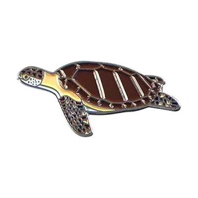 Image of Turtle Sea Sealife Metal Enamelled Pin Badge Lapel XJKB10 53