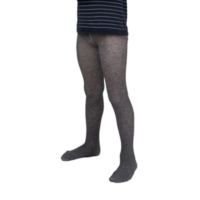 Image of LORES Kids Boys Tights Warm Soft Comfortable Opaque Pantyhose for Toddlers Casual School Footed One Pair Paolo, Melange 5/6 years (110/116 cm)
