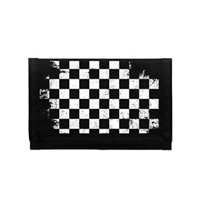 Image of Grindstore Checker Board Ripper Wallet Black 13x8cm