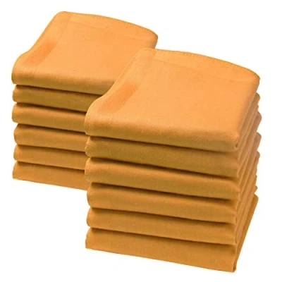 Image of merrysquare Little Handkerchiefs Size 9 inches square 100% Cotton LILLIPUT Model (Ochre)