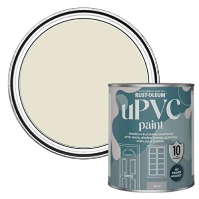 Image of Rust Oleum Beige uPVC Door and Window Paint In Satin Finish Oyster 750ml