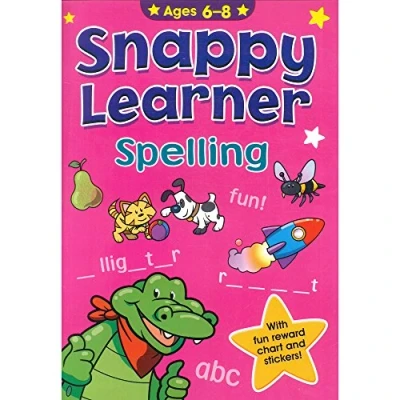 Image of Snappy Learner: spelling with fun reward chart &amp; stickers (teach help child development)