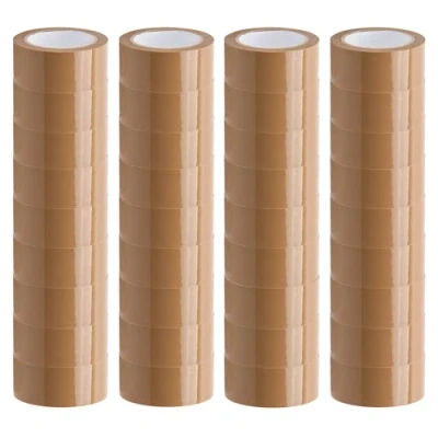 Image of ZOPPER Packaging Tape 36 x Brown Packing Parcel 66m 48mm 45 Micron Rolls solution for Moving House, securely sealing boxes, parcels, and other shipments