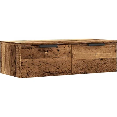 Image of vidaXL Wall Cabinet Old Wood 68x30x20 cm Engineered