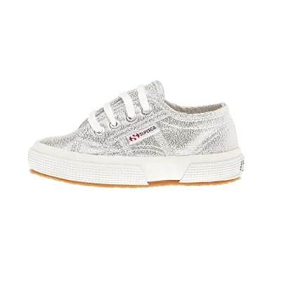 Image of Superga Boy&#039;s Girl&#039;s 2750 lameb Low Top Sneakers, Silver (Silver), 4 UK Child