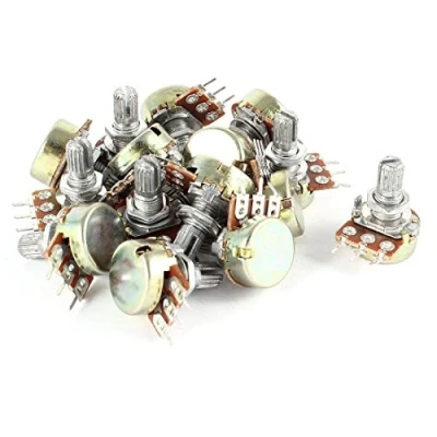Image of Sourcingmap 15 x 50K Ohm B50K 3 Terminals Single Linear Taper Rotary Potentiometer