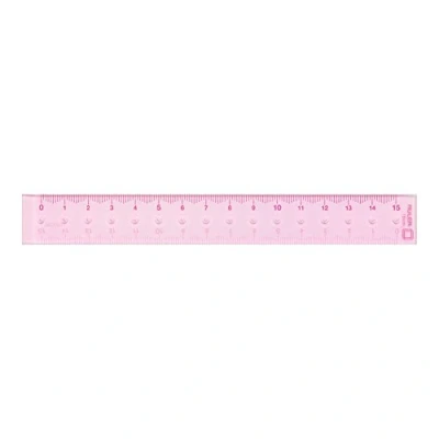 Image of Midori Metric CL Ruler 15cm Pink (42232006)