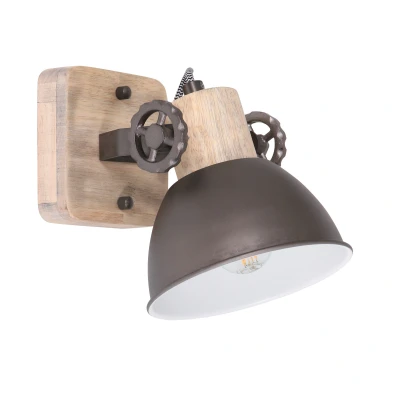 Image of Gearwood Single Spotlight Industrial, Wood Blank
