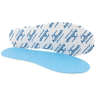 Image of Anti Bacterial Shoe Insoles Odour Active Fresh Soft Comfort Breathable Inserts (Size 6 UK / 39 EU)