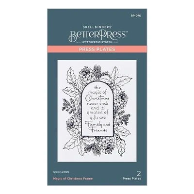 Image of Spellbinders Magic of Christmas Frame Press Plates from The More BetterPress Collection