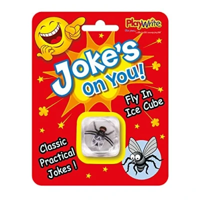 Image of Ice cube with fly Prank Joke Fun Novelty Classic Practical Jokes!