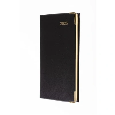 Image of Collins Classic 2025 Diary for Professionals Slimchart Week to View Business Planner (with Appointments) Black (CAPV.99 25) Premium Appointments with Luxury PU Leather Cover
