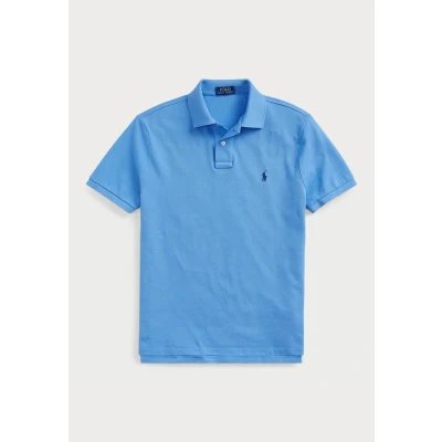 Image of Polo Ralph Lauren THE Iconic MESH Shirt shirt, Men&#039;s, Size: XXL, Harbor island blue