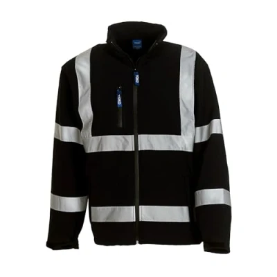 Image of Yoko Men&#039;s Yk040/Hvk09 Hi Vis Softshell Jacket Black