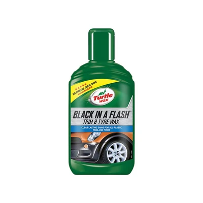 Image of Turtle Wax 52812 Black in a Flash All One Car Restorer for Exterior Plastics &amp; Tyres 300ml, PLASTIC BRIGHTENER