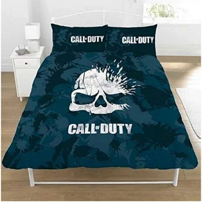 Image of Call of Duty Double Duvet Set, Polyester Cotton, Navy