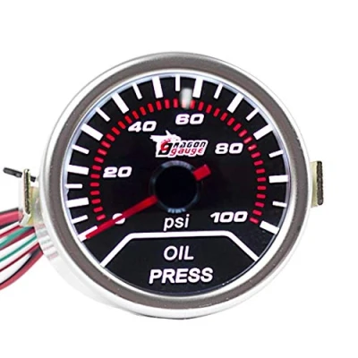 Image of E Support™ Car Universal Smoke Len 2&quot; 52mm Oil Press Pressure Indicator Gauge Meter