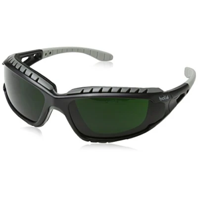 Image of Bolle TRACWPCC5 Tracker Glasses Nylon Welding Shade Anti Scratch Lens, Black