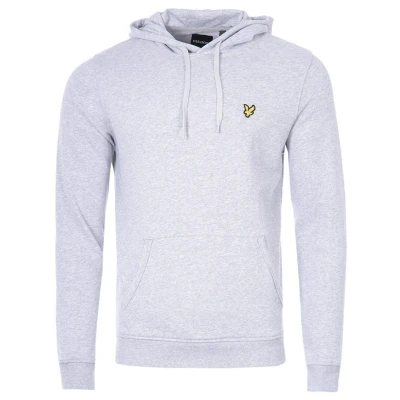 Image of Lyle &amp; Scott Hoodie Hoodie, Men&#039;s, Size: Medium, Light grey marl