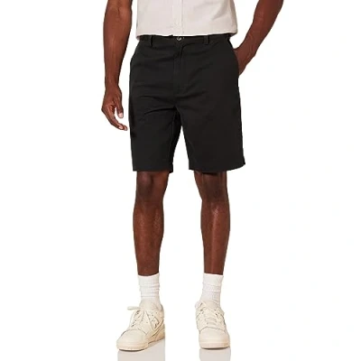 Image of Amazon Essentials Men&#039;s Classic Fit 9 Inch Chino Shorts, Black, 33W
