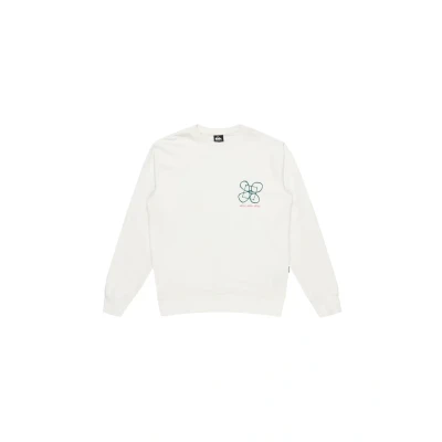 Image of Quiksilver Fleece top GRAPHIC MIX CREW Men White XS